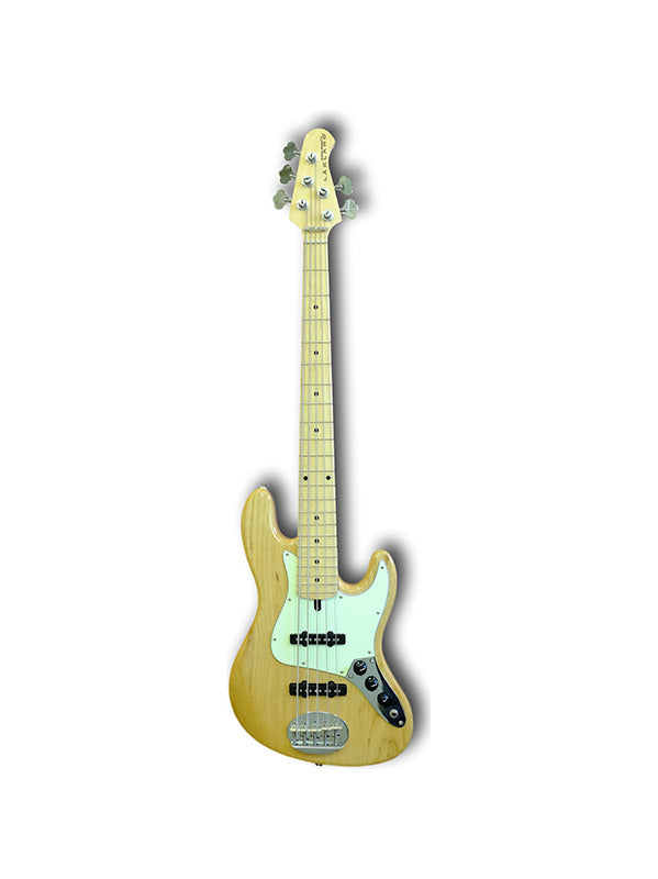 Lakland Skyline 55-60, 5 cordes - Natural, Touche érable