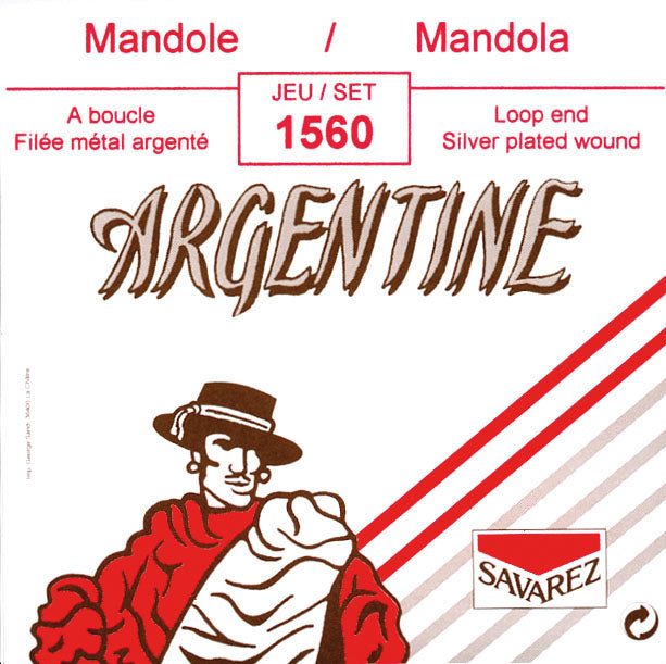 Jeu pour mandole 8 cordes, à boucle