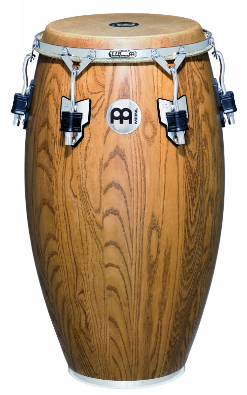 Tumba 12"1/2, 3 plis frêne, 76 cm, peau buffle, cercle TTR 5mm, accastillage chromé avec protection, sans pied.