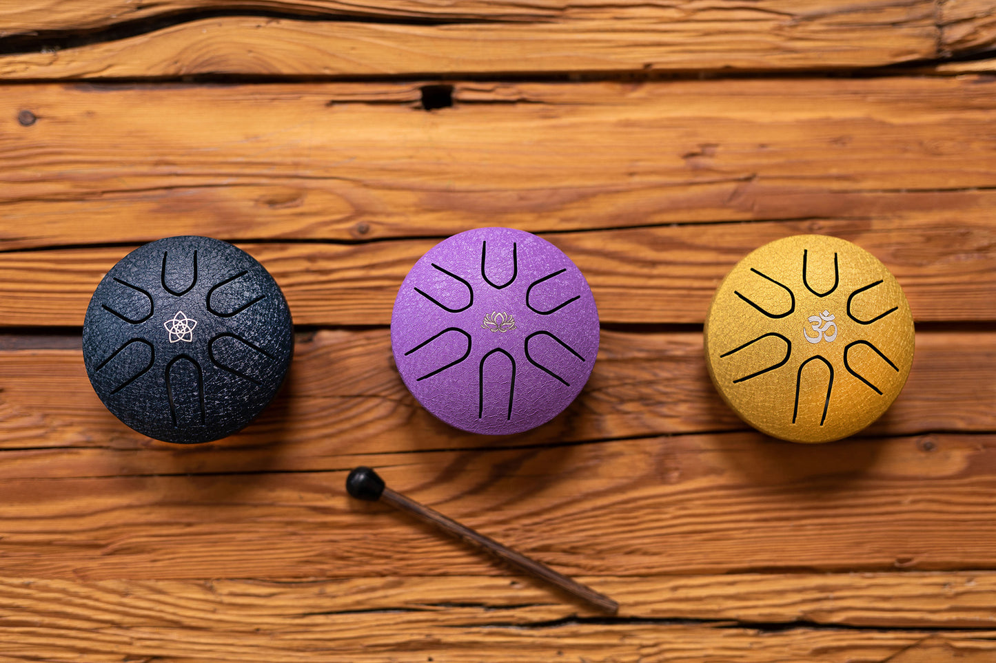 POCKET STEEL TONGUE DRUM SONIC ENERGY LA MAJEUR GOLD