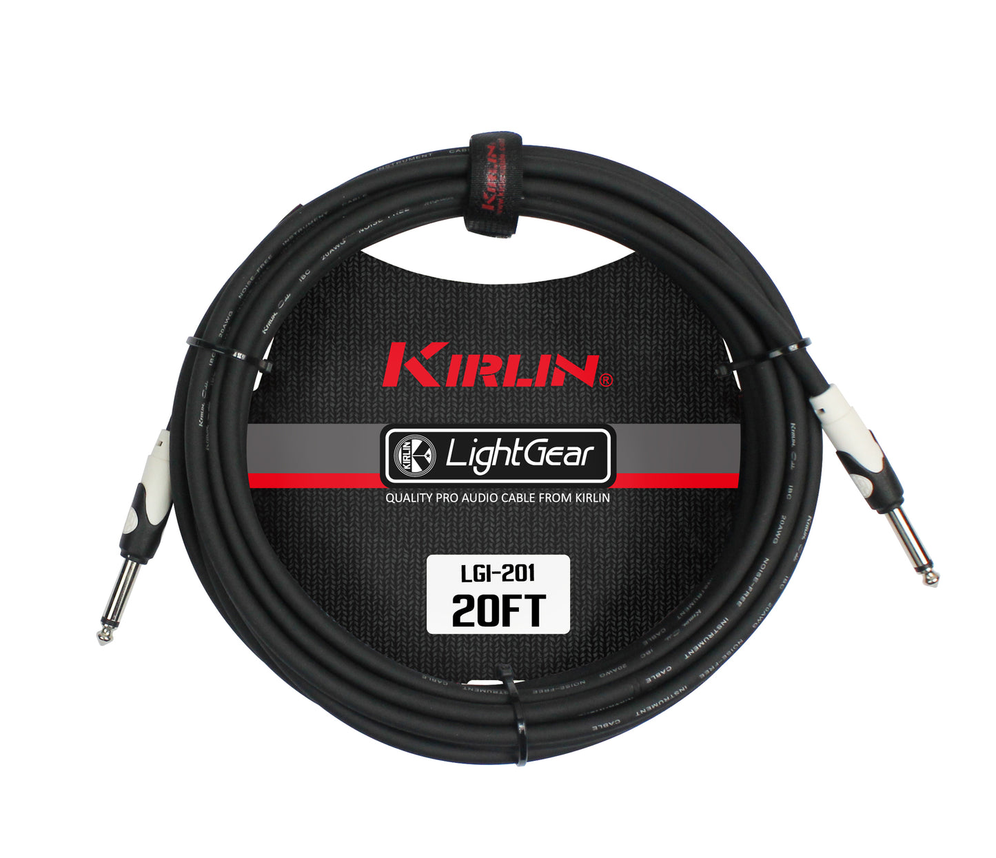 Câble instrument LIGHT GEAR Jack/Jack, 6 mètres, noir