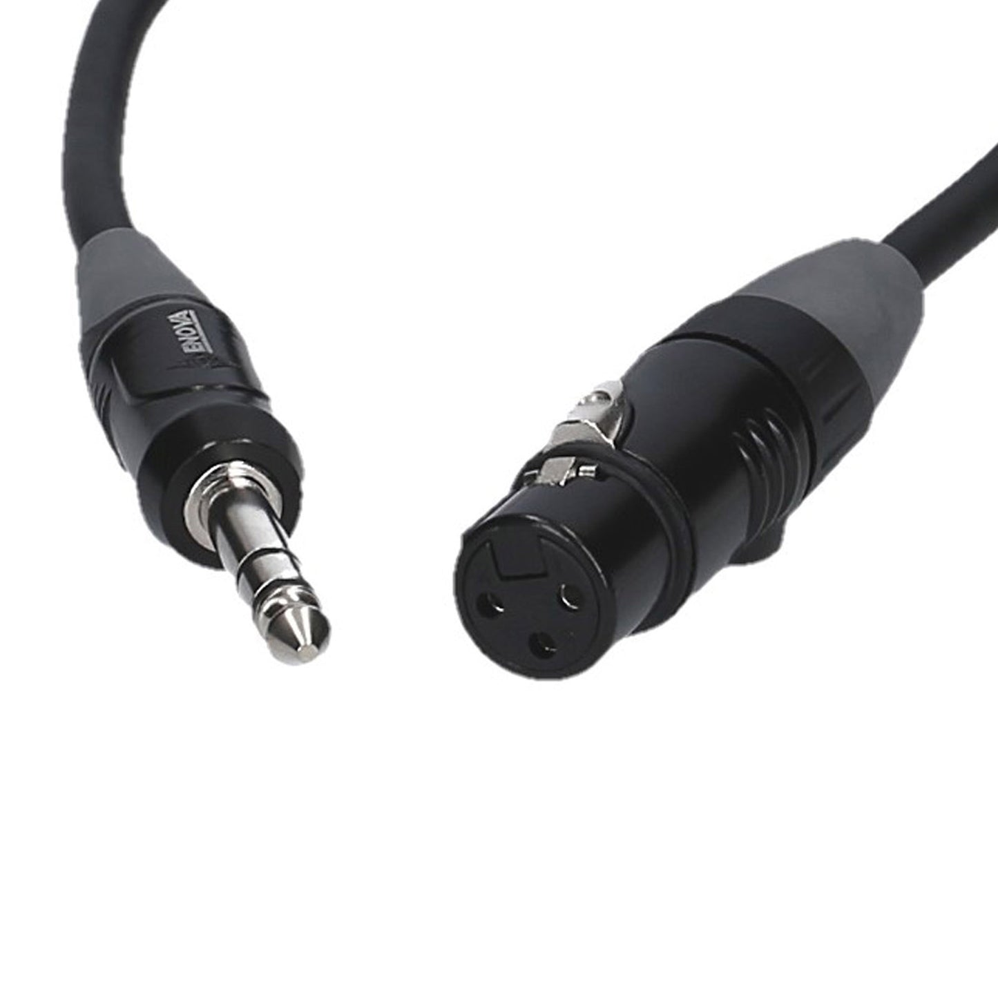 Câble micro XLR femelle/Jack stéréo, 6 mètres, noir