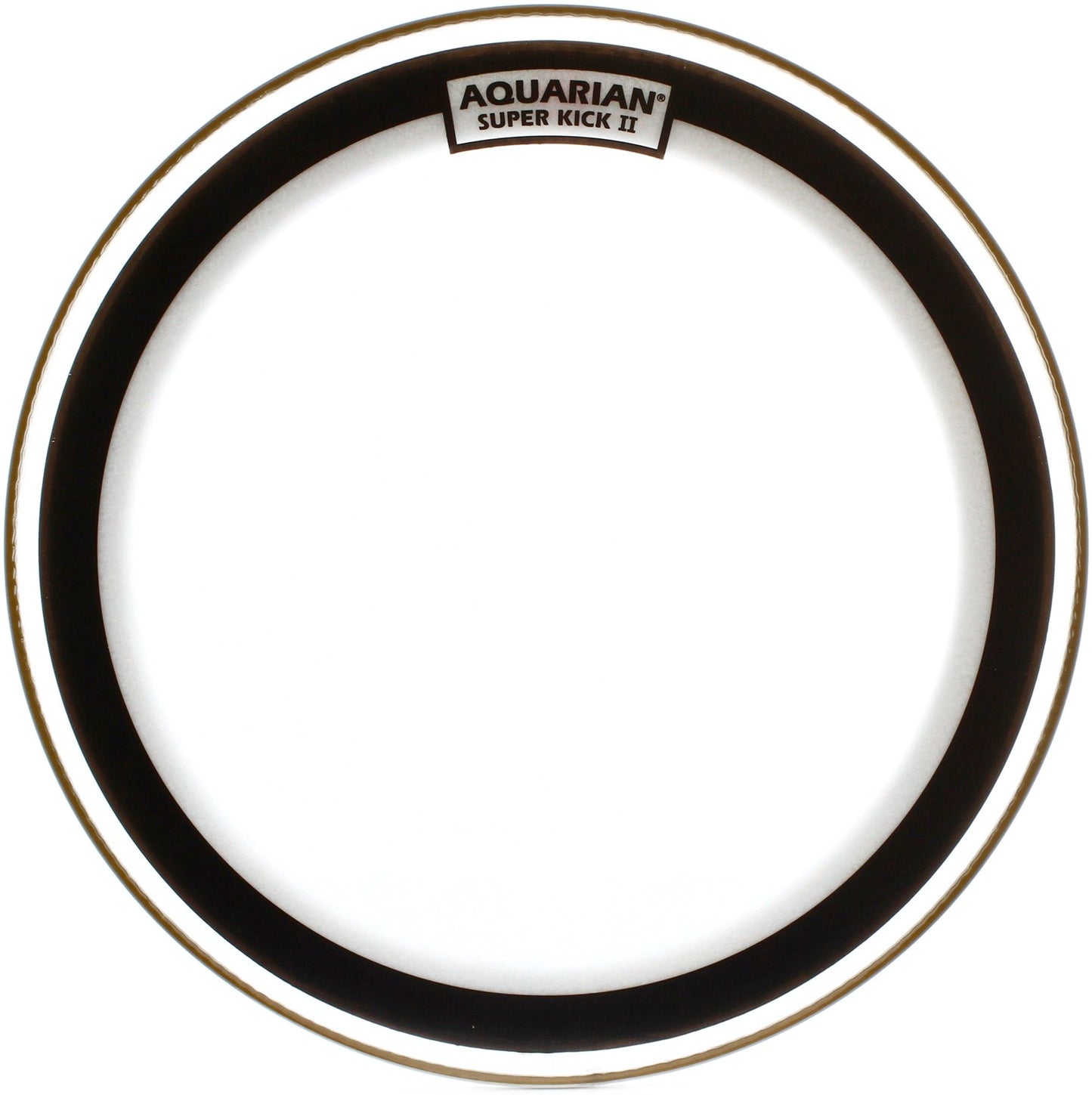 Peau Super-Kick II 18", 2 plis fins (0.18mm), atténuateur flottant, transparente