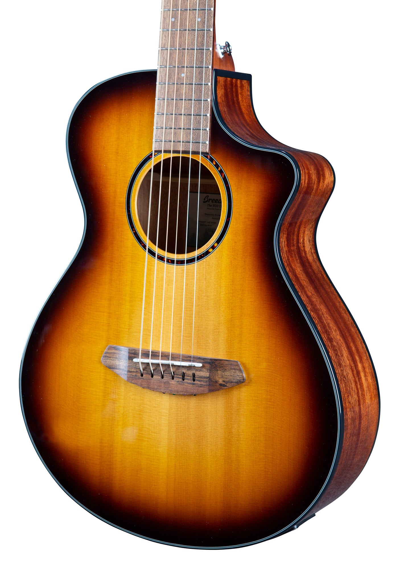 DISCOVERY S COMPANION EDGEBURST CE, table cèdre rouge massif, fond & éclisses acajou, EQ Fishman Presys I, edgeburst