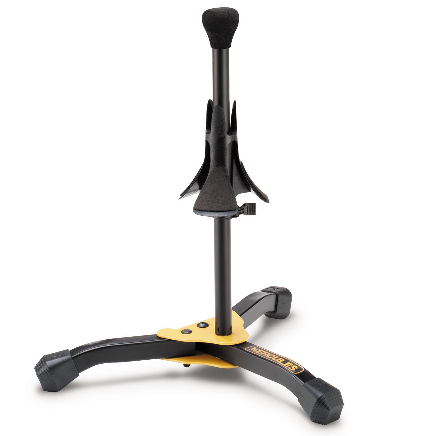 Support compact pour saxophone soprano ou bugle, housse (poids: 0.6 kg, taille replié: 32 x 9 cm)