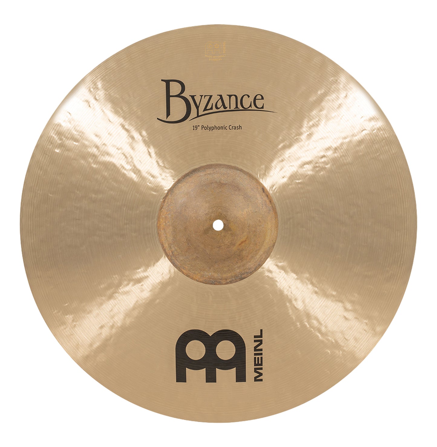 Crash Polyphonic 19", Alliage bronze B20, Martelée à la main, Finition traditionnelle