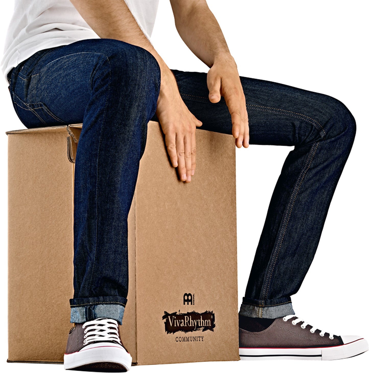 CAJON CARDBOARD CARTON MEINL VIVA RHYTHM, SNARE INTERNE,