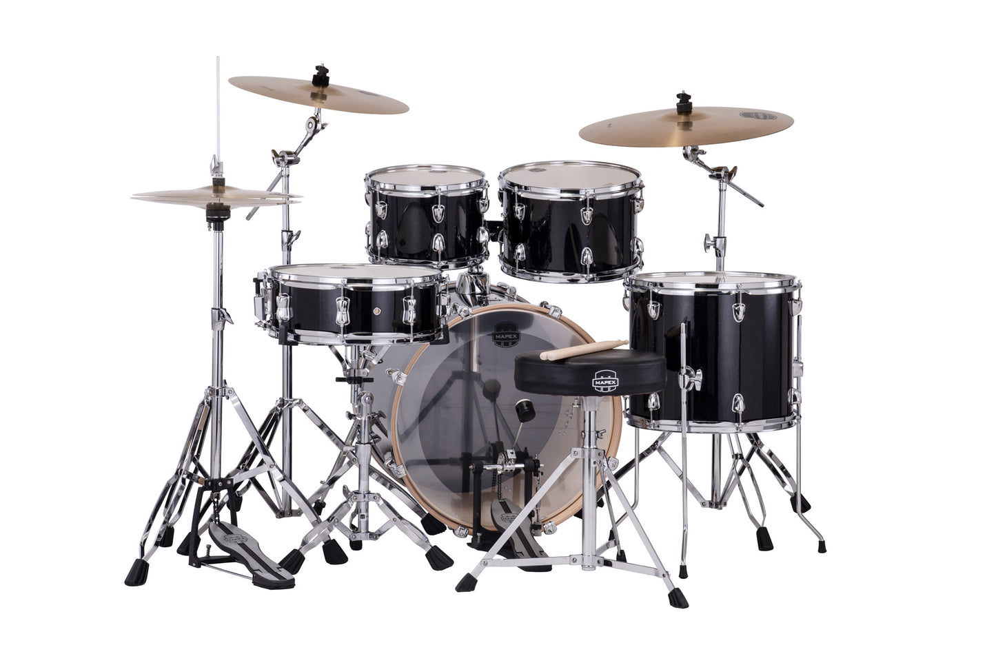 MAPEX VENUS FUSION 20 5F BLACK GALAXY SPARKLE