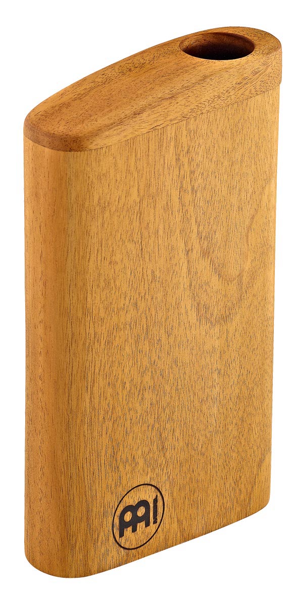 Didgeridoo de voyage, acajou, 21.5 x 13 cm, accord en Sol, naturel