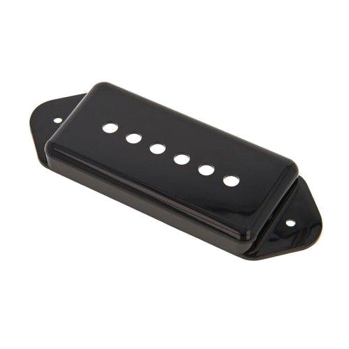 Gibson P-90 / P-100 Copertura Pickup, "Dog Ear" (Nero) Pezzo di ricambio