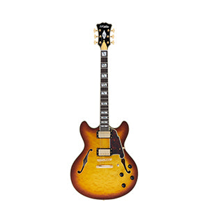 D'ANGELICO Excel DC XT Iced Tea Burst Quilt