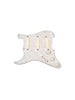 EMG Pickguard collection, DG20, set SA/SA/SA avec SPC/EXG, gaucher- Plaque White perloïd et micros Ivory