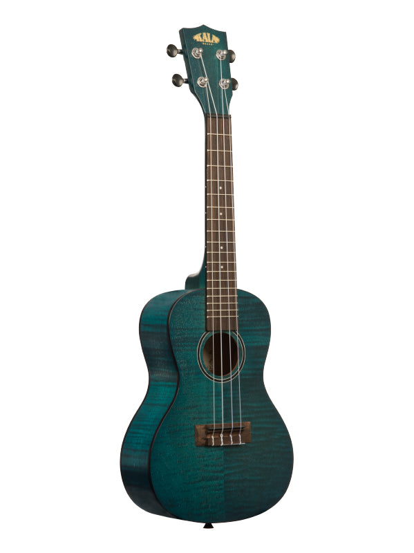 Exotic Mahogany, Concert - Transparent Blue, livré avec housse