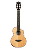 Kala Contour Deluxe tutta in legno massello, abete lucido e palissandro, tenore con cutaway, fornito con custodia morbida
