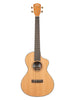 Kala Metropolitan Bariton Cutaway con top in cedro massello e fondo e fasce in trembesi, fornito con custodia morbida