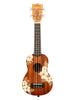 Kala Maori - Ibisco Mogano, Soprano, fornito con custodia motivo Viaggio
