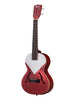 Kala Chicago Red Archtop, tenore, fornito con custodia