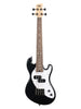 Kala Solid Body U-Bass, 4 cordes, livré avec housse - Black