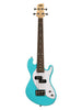 Kala U-Bass Solid Body, 4 corde, con custodia inclusa - Blu Surf