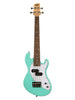 Kala U-Bass Solid Body, 4 corde, fornito con custodia – Verde surf