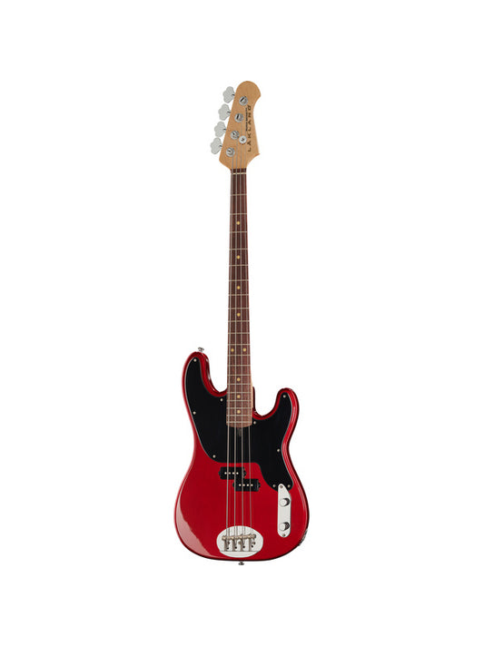 Lakland Skyline 44-51, 4 cordes - Candy Apple Red, Touche palissandre