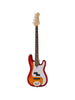 Lakland Skyline 44-64 Deluxe Flame PJ, 4 corde - Honey Burst, tastiera in palissandro