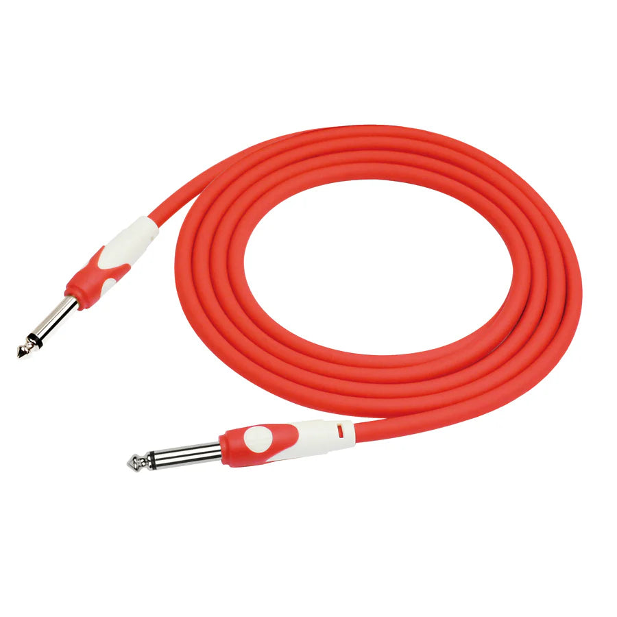 Kirlin LGI201-3RD Cable Guitare 3M Jack Jack Rouge