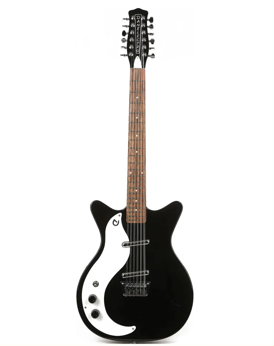 Danelectro Vintage12 Lucido Nero Sinistro