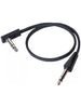 Rockboard Cable plat TRS 40 cm, droit/angle - Noir