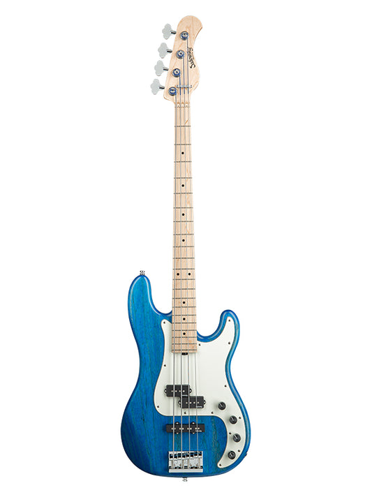 Sadowsky MetroLine, Hybrid PJ Vintage, 4 cordes, 21 frettes, ash - Ocean Blue Trans. Satin