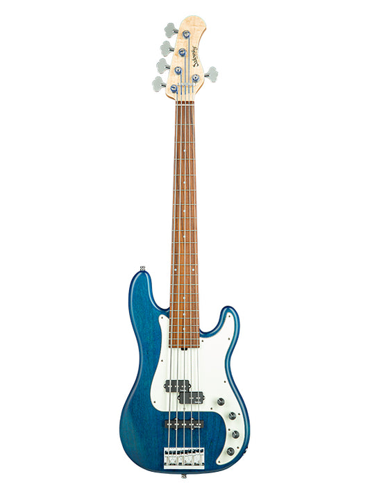 Sadowsky MetroLine, Hybrid PJ Vintage, 5 cordes, 21 frettes, alder - Ocean Blue Trans. Satin