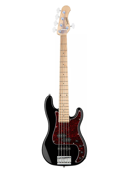 Sadowsky MetroLine, Hybrid PJ Vintage, 5 cordes, 21 frettes, ash - Black Pearl High Polish