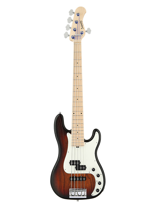 Sadowsky MetroLine, Hybrid PJ Vintage, 5 cordes, 21 frettes, ash - Almond Sunburst Satin