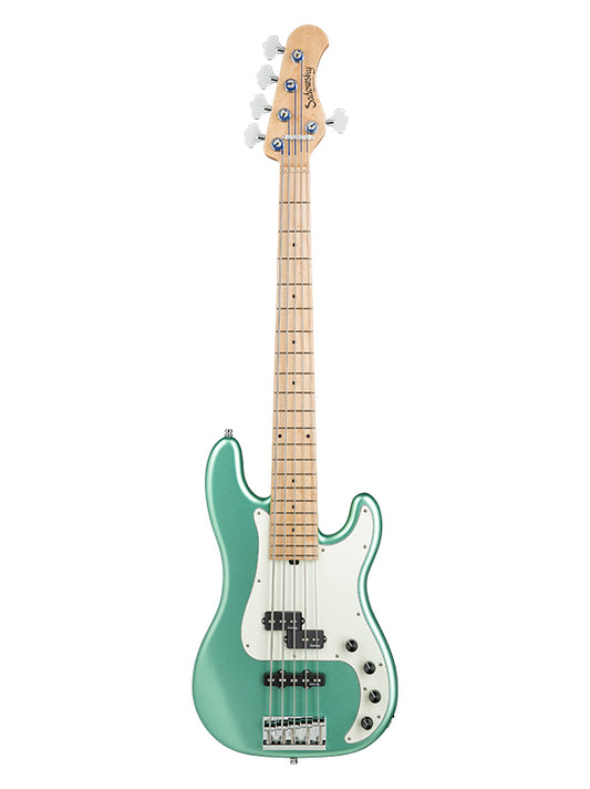 Sadowsky MetroLine, Hybrid PJ Vintage, 5 cordes, 21 frettes, ash - Sage Grn Metallic Satin