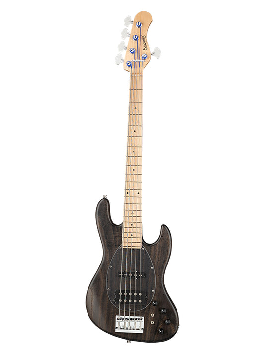 Sadowsky MetroLine, MJ Vintage, 5 cordes, 21 frettes, ash - Black Transparent Satin