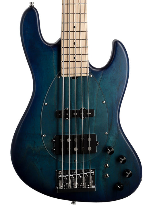 Sadowsky MetroLine, MJ Vintage, 5 cordes, 21 frettes, ash - Bora Blue Burst Satin