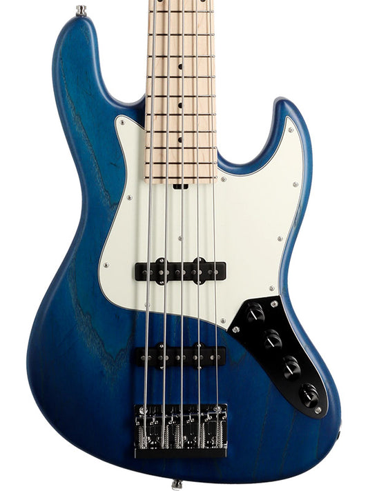 Sadowsky MetroLine, Vintage J Bass, 5 cordes, 21 frettes, ash - Ocean Blue Trans. Satin