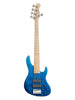 Sadowsky MetroLine, basso moderno, 5 corde, 25 tasti, frassino - Ocean Blue Trans. Satin”】【