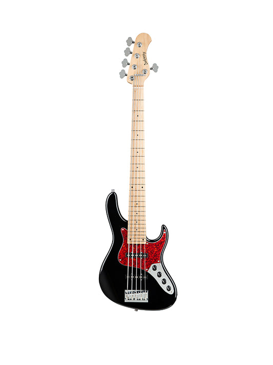 Sadowsky MetroLine, Vintage J Bass, 5 cordes, 24 frettes, ash - Black Pearl High Polish