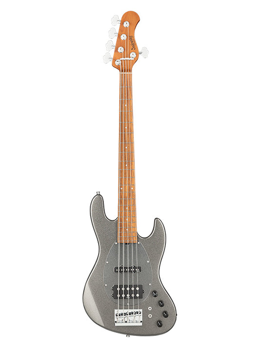 Metroexpress, MJ Vintage Bass, 5 cordes, 21 frettes - Silver Sparkle,Morado