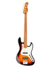 Sadowsky MetroExpress, Standard JJ, 4 corde, fretless con linee - Tobacco Burst, Morado