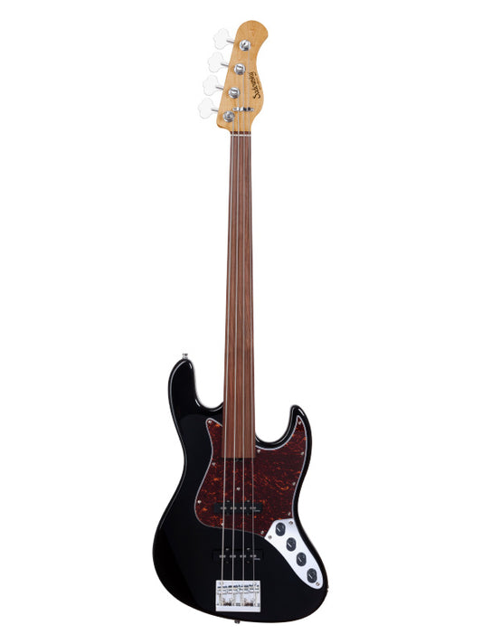 Sadowsky MetroExpress, Standard JJ, 4 cordes, Fretless - Black,Morado