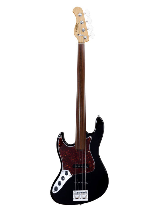 Sadowsky MetroExpress, Standard JJ, 4 cordes, Fretless, gaucher, gaucher - Black,Morado