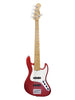 Sadowsky MetroExpress, Standard JJ, 5 corde, 21 tasti - Rosso mela candita, acero