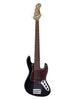 Sadowsky MetroExpress, Standard JJ, 5 corde, fretless con linee, mancino - Nero, Viola