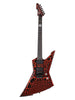 Schecter BalSac E-1 Floyd Rose signature - Nero con effetto crackle arancione