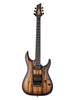 Schecter C-1 Pale Moon Floyd Rose - Nero naturale satinato sfumato