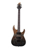 Schecter C-1 Standard - Black Fade Burst Burl