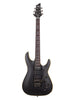 Schecter Demon 6 Floyd Rose, micro Sustainiac - Nero satinato invecchiato