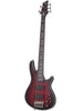 Schecter Hellraiser Extreme 5 Basso - Rosso cremisi sfumato satinato